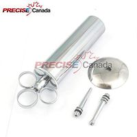 PRECISE CANADA: Ear Wax Removal Syringe 4 OZ - Brass with Chrome Finish New