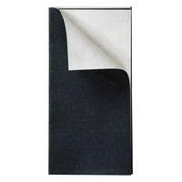Hoffmaster FP1101 FashnPoint Decorator Dinner Napkin, Ultra Ply, 1/8 Fold, Two Tone Black, 15-1/2" x 15-1/2" (Pack of 800)