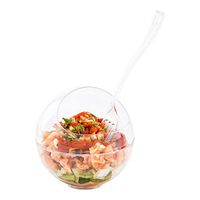 Balloon Bowl, Balloon Dish - Sphere Shaped Dish - 3 oz - Premium Plastic - Clear - Disposable - 100ct Box - Restaurantware