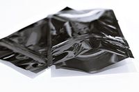 TCC Universal 100 Black Smell Proof Zip Lock Bags Heat Sealable Storage Pouch 3 inch x 4 inch