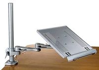 Articulating Laptop and Keyboard Arm Tray Clamp and Wall mount