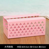 T-ZJHC North European Home Living Room Coffee Table Drawers Cute Napkins Box Storage Box, Large Pink