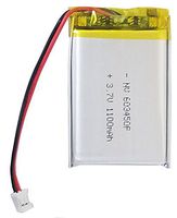 Lithium Ion Polymer 3.7v Rechargeable Battery 1100mAh 2-pin PH-2P Connector 603450 by Atomic Market
