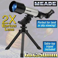 Meade 60AZT 60mm f/5.8 Refracting Telescope w/ Software