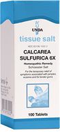 UNDA - Calcarea Sulfurica 6X - Homeopathic Remedy Helps Temporarily Relieve Skin Irritations and Tender Gums - 100 Tablets