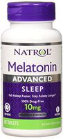 Natrol Advanced Sleep Melatonin Tablets, Maximum Strength 10 mg 60 ea (Pack of 8)
