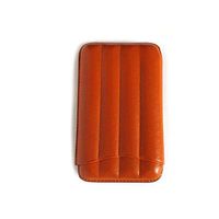 Genuine Leather Cigar Case 4 Fingers (Natural)