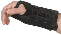 Bilt-Rite Mastex Health Lace-Up Right Hand Wrist Support, Black, Small