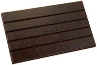 Sammons Preston Deluxe Playing Card Rack, 9.5" Long x 5" Wide, Stylish Walnut-Stained Fiberboard with Slanted Grooves, Tiered Card Holder with Many Levels, Easy to Organize Playing Cards for Any Game