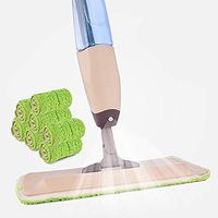 KIRA Spray Mop Professional Microfiber Mop Household Flat Mop 360° Rotating Mop Head One-Button Water Spray Design Freestanding Water Storage Tank 4014127 cm Floor Cleaning - Beige