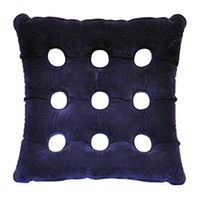 Anti-Bedsore Cushion Square Thickened Inflatable Circular Air Cushion for The Elderly with Wheelchair Paralysis,Blue
