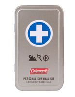 Coleman Personal Survival First Aid Kit 74 Piece, Metal Mini Camping Kit
