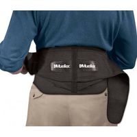Mueller 64179 Adjustable Back Brace with Removable Pad Fits Waist Size Plus (50"-70" waist), Black