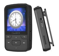 MP3 Player with Bluetooth 8GB, with Wearable Clip for Sport, Lossless Music Player, Supports up to 128GB, with FM Radio, Voice Recorder, SAMVIX CLOCKBOX 2018 New VIBARATION Alarm Clock System (Black)