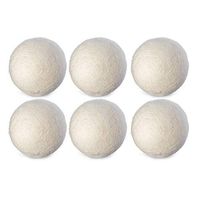 Liobaba 6PCS Dryer Balls Laundry,Wool Dryer Balls, Reusable Natural Fabric Softener Dryer Balls for Baby Safe, Saves Drying Time, Reduce Wrinkles, Good for Laundry