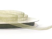 Ben Collection 1/4" X 50 Yard Plain Organza Ribbon Art & Sawing Craft Party Favor Gift Wrapping (Moss)