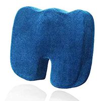 Orthopedic Memory Foam Seat Cushion with Removable Cover for Sciatica Relief, Tailbone, Hip Pain, Back Pain and Sciatica Coccyx seat Cushion,Navy