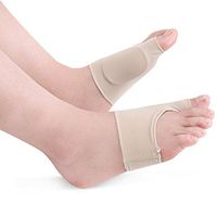 HEALLILY 1 Pair Hallux Valgus Splints Big Toe Bunion Corrector Toes Straighteners for Bunion Pain Relief Size S (Apricot)