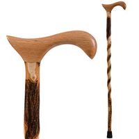 Brazos Walking Cane for Men and Women Handcrafted of Lightweight Wood and made in the USA, Hickory, 34 Inches