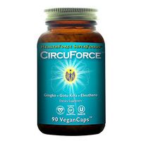 HealthForce SuperFoods CircuForce Brain Power - 250 mg Ginkgo Biloba, 90 Vegan Capsules - Brain Support Supplement, Promotes Clarity, Focus & Energy - Gluten Free - 90 Servings