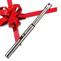 TESLA ATOMIC Candle Lighter with Power Indicator - Great for BBQ Grills, Gas Stoves, Fireplace, Tailgating, Camping, Windproof.100% Electronic