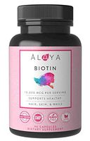 Alaya Naturals - Biotin 10,000mcg, 90 Capsules - Supports Healthy Hair, Skin & Nails