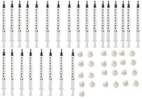 1cc Oral Syringe Without Needle 25 Pack with White Caps