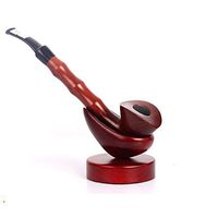 SJMMYD Wooden Tobacco Smoking Pipe Red Sandalwood Bamboo Pipe,A