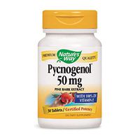 Nature's Way Pycnogenol, 50 mg, Pine Bark Extract Supplement, 30 Tablets