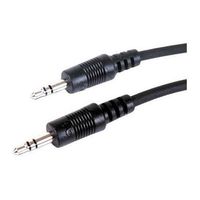 Comprehensive Standard MPS-MPS-6ST Audio Cable - 6 ft - 1 x Mini-phone Male Stereo Audio - 1 x Mini-phone Male Stereo Audio - Shielding - Black
