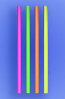 Wow Plastics Inc. Jumbo Straw 10.25" - Neon - 30/250 (7,500/Case)