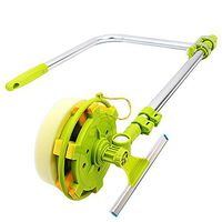 GAOJIAN Glass Window Cleaning Tool Retractable Pole Clean Window Device Dust brush washing Double Faced Glass Scraper Wipe cleaner brush