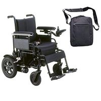 Drive CPN16FBA Cirrus Plus EC Folding & Lightwaight Power Wheelchair, 16"W X 16"D Seat,Black & Free Free Front Zip Pocket Medical Utility Black Bag!