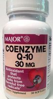 Coenzyme Q-10 30 mg - 30 Soft Gels per Bottle