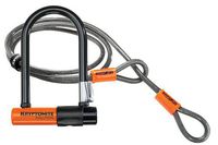 Kryptonite Evolution Mini-7 Bicycle U-Lock w/ 4' KryptoFlex Double Loop Cable