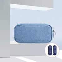 FYQF Portable Insulin Freezer, Diabetes Manager Travel Freezer + 2 Ice Bags Keep Diabetes Drugs Cool and Insulated,Blue