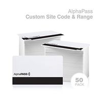 Same Day Custom Programmed AlphaPass PVC w/HiCo Mag Stripe Proximity Card for Access Control. Replaces HID 1336 DuoProx II Standard 26 bit H10301 Format. Choose Your Facility Code & Range. (50 Pack)
