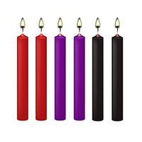 KISEER 6 Pcs Low Temperature Candles Low Heat Romantic Candles Wax for Couples, Wedding, Home Decoration