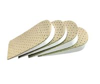 Happystep 1 Pair 1cm and 1 Pair 3cm Invisible Height Increase Shoe Inserts Insoles, in-Sock Heel Lift Raising Pad for Shoes