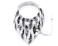 Cotton Baby Saliva Towel Triangle Towel Double Button Cartoon Waterproof Bib Baby Bib