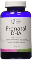 Happy Healthy Smart | Prenatal DHA Once a Day Easy Softgel | Maximum Recommended Dosage| Pregnancy DHA Omega for Maternity Skin Care | Essential for Baby Brain, Bone & Body Development | 60 Capsules