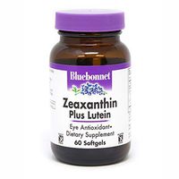 Bluebonnet Nutrition Zeaxanthin Plus Lutein Softgel, Lutein & Zeaxanthin, Eye Health & Blue Light Exposure, Lutein from Marigold, Zeaxanthin from Paprika, Gluten Free, Soy Free, Milk Free, 60 Softgels