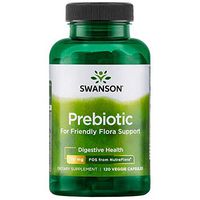 Swanson Prebiotic for Friendly Flora Support 750 Milligrams 120 Veg Capsules