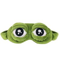 Cute Green Frog Funny Eye Masks for Adults Kids Funny Blindfold with Eyes Open Sleep Mask Sleep Mask for Sleeping