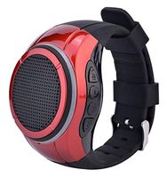 Wireless Bluetooth Multimedia Audio Bluetooth Speaker Bracelet (RED ON Black)