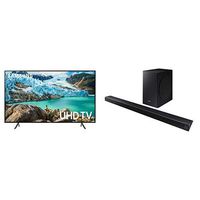 Samsung UN65RU7100FXZA Flat 65'' 4K UHD 7 Series Smart TV (2019) with HW-R650 Sound Bar