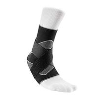 McDavid 4 Way Elastic Ankle Sleeve with Figure 8 Straps, Medium, Black
