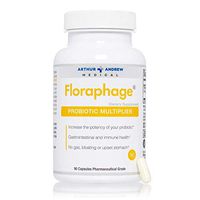 Arthur Andrew Medical - Floraphage, Probiotic Multiplier, Supports Digestion and Immune Health with Enzymes and Prebiotics, Non-GMO, Vegan, 90 Capsules