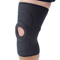 Scott Specialties D3 Sleeve with Oval and Buttress, Medium, Knee Brace for Sprains, Strains, Twists, Other Knee Injuries, Ideal for Athletes, Basketball, Football, Soccer, More, Leg Support