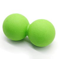 Massage Ball Neck Sole Cervical Spine Fitness Peanut Ball 3 Pieces Including Two Single Balls and one Double Ball, Green